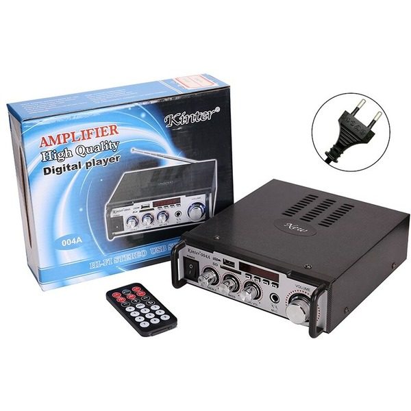 Photo Mediterranean Sea Embezzle Amplificator audio stereo tip statie cu slot pentru SD Card USB si Radio FM  Kinter-004A