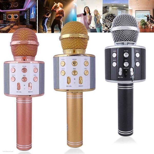 Gallantry copy A certain Microfon wireless pentru Karaoke cu Bluetooth si difuzor WS-858