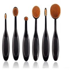 Set 6 pensule Ovale Profesionale pentru Make-up