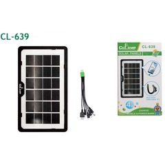 Panou solar portabil CcLamp CL-639, cu intrare USB pentru incarcare telefon