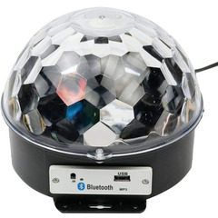 Glob disco LED cu proiectie de lumini, Bluetooth si telecomanda prin redare audio MP3