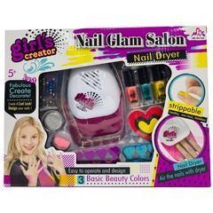 Set creativ unghii pentru fetite,Nail Glam Salon cu accesorii incluse