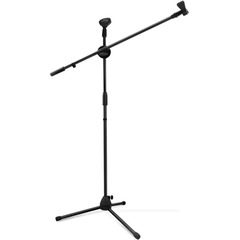Stativ microfon tip girafa pentru doua microfoane si accesorii incluse